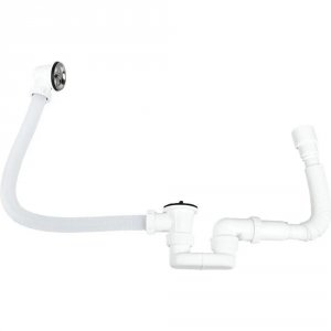Сифон для ванной WISENT Итальянский сифон для ванной с гибким шлангом WISENT 890+3602 Белый (18)