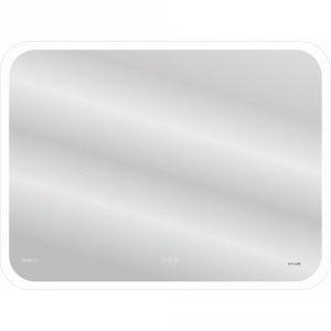 Зеркало Cersanit Led 070 Design Pro 100 KN-LU-LED070*100-p-Os с подсветкой с диммером, часами, подогревом и функцией Bluetooth