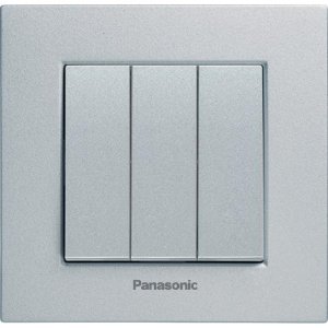 Трехклавишный выключатель Panasonic Karre&Arkedia (WKTT00152SL-RU) (WKTT0015-2SL)