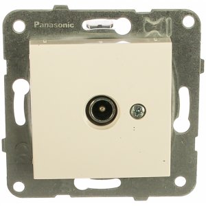 Концевая розетка-модуль Panasonic Karre Plus (54905 WKTT0451-2WH)