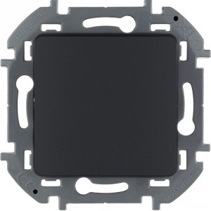 Одноклавишный выключатель Legrand Выключатель одноклавишный LEGRAND INSPIRIA Антрацит (673603)