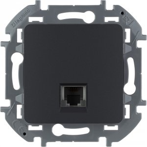 Телефонная розетка Legrand Телефонная розетка RJ11 LEGRAND INSPIRIA Антрацит (673823)