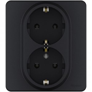 Розетка Legrand Розетка 2х2К+3 LEGRAND INSPIRIA Антрацит (673753)