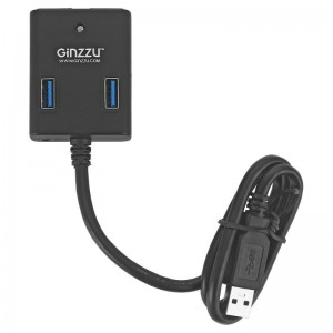 концентратор USB 3.0 Ginzzu GR-384UAB