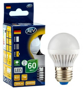Лампа светодиодная Rev ritter LED G45 E27 7W 2700K (32342 6)
