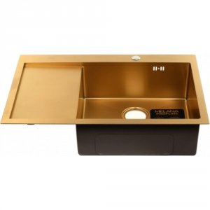 Правая прямоугольная врезная мойка Melana Profline D7851HG-R Золото (D7851HG-R золото)