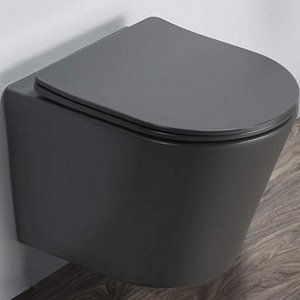 Унитаз Comforty 105MDH 00-00007648 подвесной Графит матовый с сиденьем Микролифт
