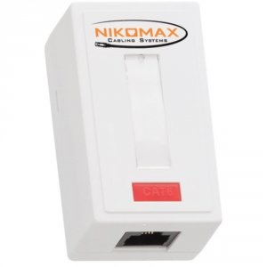 Неэкранированная настенная розетка NIKOMAX NMC-WO1UE2-WT