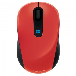 Мышь беспроводная Microsoft Sculpt Mobile Mouse Red USB (43U-00026)