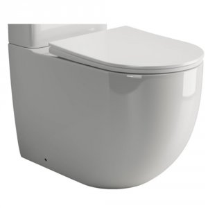 Напольная пристенная чаша унитаза Ceramica Nova MIA Rimless (CN1801-B)