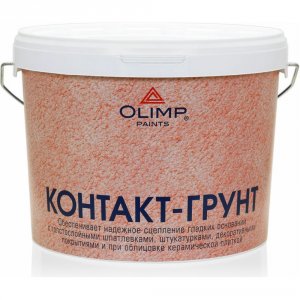 Контакт-грунт под штукатурки и плитку Olimp Контакт 10 л