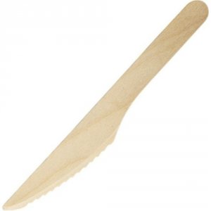 Одноразовый деревянный нож Белый Аист 607575