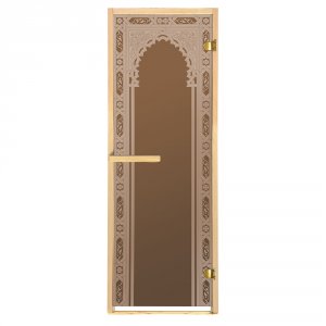 Стеклянная дверь Банные штучки Восточная арка (34015)