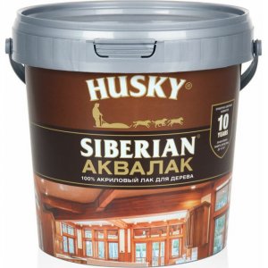Защитный лак для стен и потолков Husky Siberian бесцветный 0,9 л (26238)