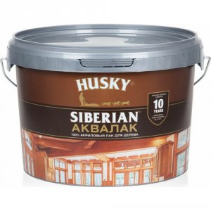 Защитный лак для стен и потолков Husky Siberian бесцветный 2,5 л (26239)