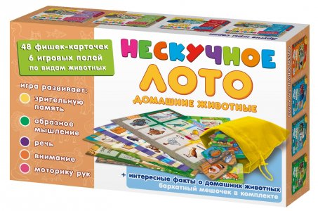 Настольная игра Нескучные игры Лото Домашние животные