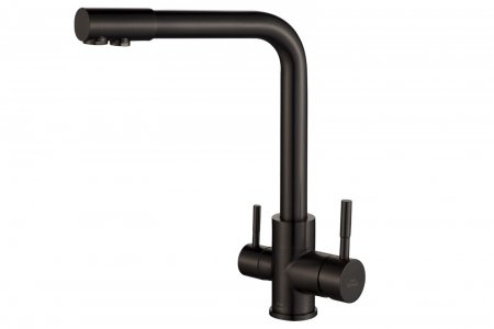 Смеситель для кухни Zorg Steel Hammer SH 801 INOX GRAFIT PVD Графит