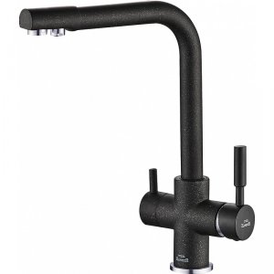 Смеситель для кухни Zorg Steel Hammer SH 552 BLACK CR Черный матовый