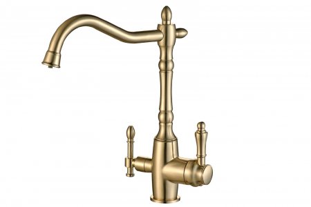 Смеситель для кухни Zorg Steel Hammer SH 812 BRONZE Бронза