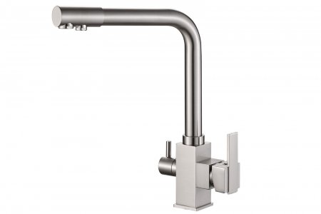 Смеситель для кухни Zorg Steel Hammer SH 805 SATIN Сатин