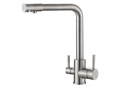 Смеситель для кухни Zorg Steel Hammer SH 801 INOX Нержавеющая сталь