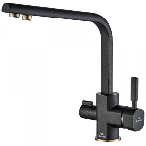 Смеситель для кухни Zorg Steel Hammer SH 909 BLACK BR Черный матовый