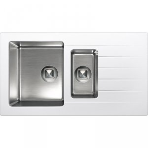 Кухонная мойка Tolero Twist TTS-890K №923 89 474438 Белая
