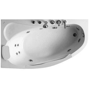 Акриловая ванна Gemy 161х96 G9046 B L с гидромассажем (G9046BL)