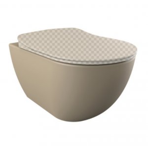 Комплект унитаза с инсталляцией Creavit Free FE320-11CP00E-0000+GR5003+GP9002.06 с сиденьем Микролифт и клавишей смыва Капучино глянцевый