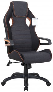 Компьютерное кресло Brabix Techno Pro GM-003 Black/Grey/Orange (531813)