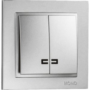 Двухклавишный выключатель MONO ELECTRIC Despina (102-212125-103)