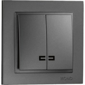 Двухклавишный выключатель MONO ELECTRIC DESPINA (102-202025-103)