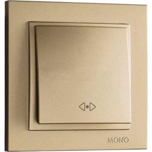 Двухклавишный проходной выключатель MONO ELECTRIC Despina (102-222223-111)