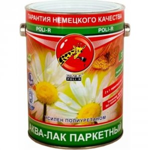 Паркетный аква-лак Poli-R Аква-лак паркетный глянцевый