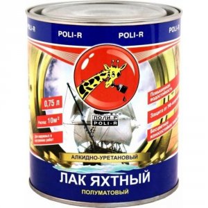 Яхтный лак Poli-R яхтный полуматовый