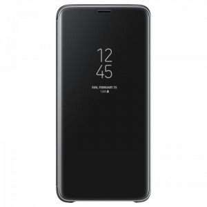 Чехол для сотового телефона Samsung Чехол-книжка Samsung для Galaxy S9+, полиуретан, черный (EF-ZG965CBEGRU)