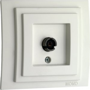 Универсальная проходная tv розетка MONO ELECTRIC LARISA (103-191905-137)