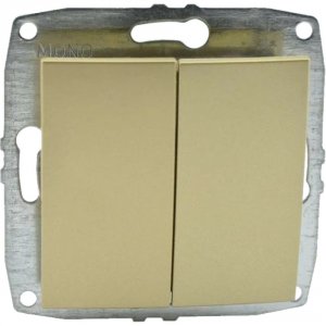 Механизм двухклавишного проходного выключателя MONO ELECTRIC L/D (500-002223-111)