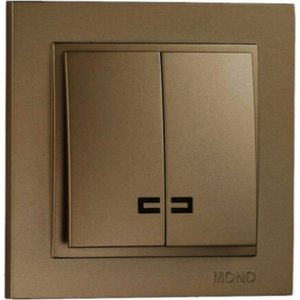 Двухклавишный выключатель MONO ELECTRIC DESPINA (102-232325-103)
