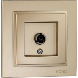 Универсальная проходная tv розетка MONO ELECTRIC Despina (102-222205-137)