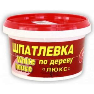 Шпатлевка по дереву WHITE HOUSE Шпатлевка по дереву белая 1 кг