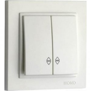 Двухклавишный проходной выключатель MONO ELECTRIC DESPINA (102-252523-111)