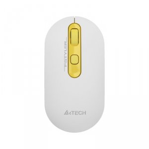 Мышь A4Tech Fstyler FG20 Daisy белый/желтый