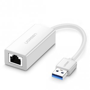 Сетевая карта UGREEN Адаптер UGREEN CR111 (20255) USB 3.0 Gigabit Ethernet Adapter. Цвет: белый