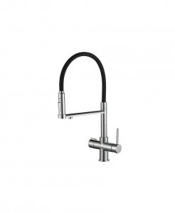 Смеситель для кухни Zorg Steel Hammer SH 2003 CR Хром Черный