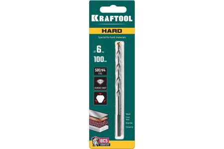 Специальное сверло по твердым материалам Kraftool 29177-100-6