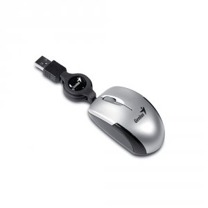 Мышь проводная Genius Micro Traveler super mini size серебристый (31010125102)