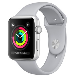 Смарт-часы Apple Watch Series 3 42 мм Серебристый, Спортивный браслет "Дымчатый" (MQL02RU/A)