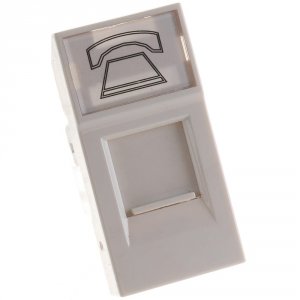 Телефонная розетка Iek РКФ-10-00-П (CKK-40D-RT1-K01)