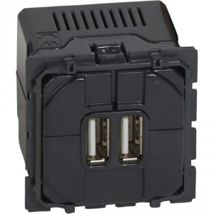 Двойной механизм usb розетки Legrand Celiane (067462)